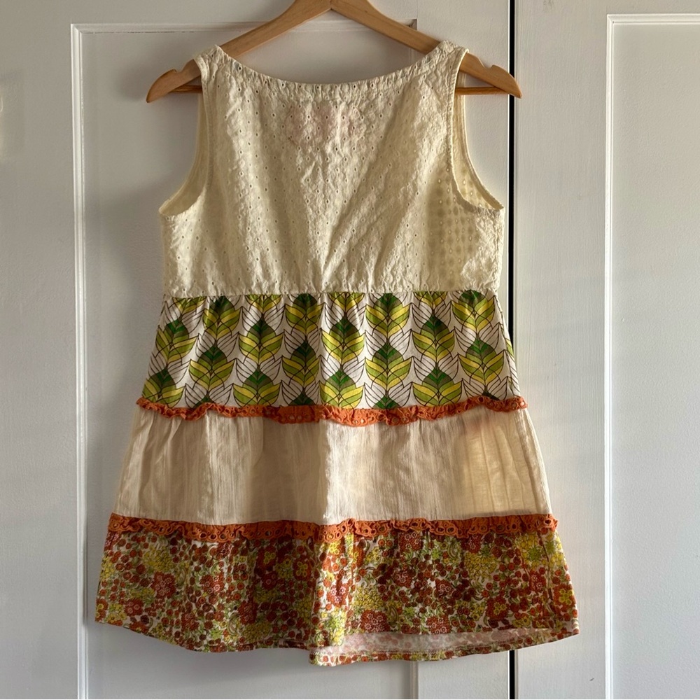 Scrapbook Originals Sleeveless Tiered Top, Size S - Picture 2 of 7